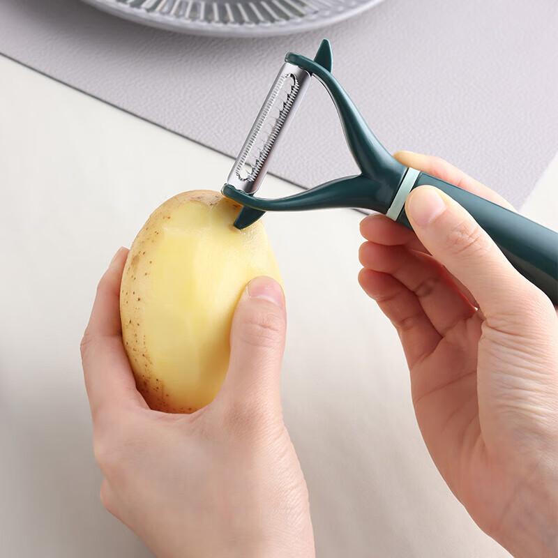 Baijie Fruit Peeler, Multi-Functional Apple Peeling Knife, Portable Peeling Tool, Two-Piece Set