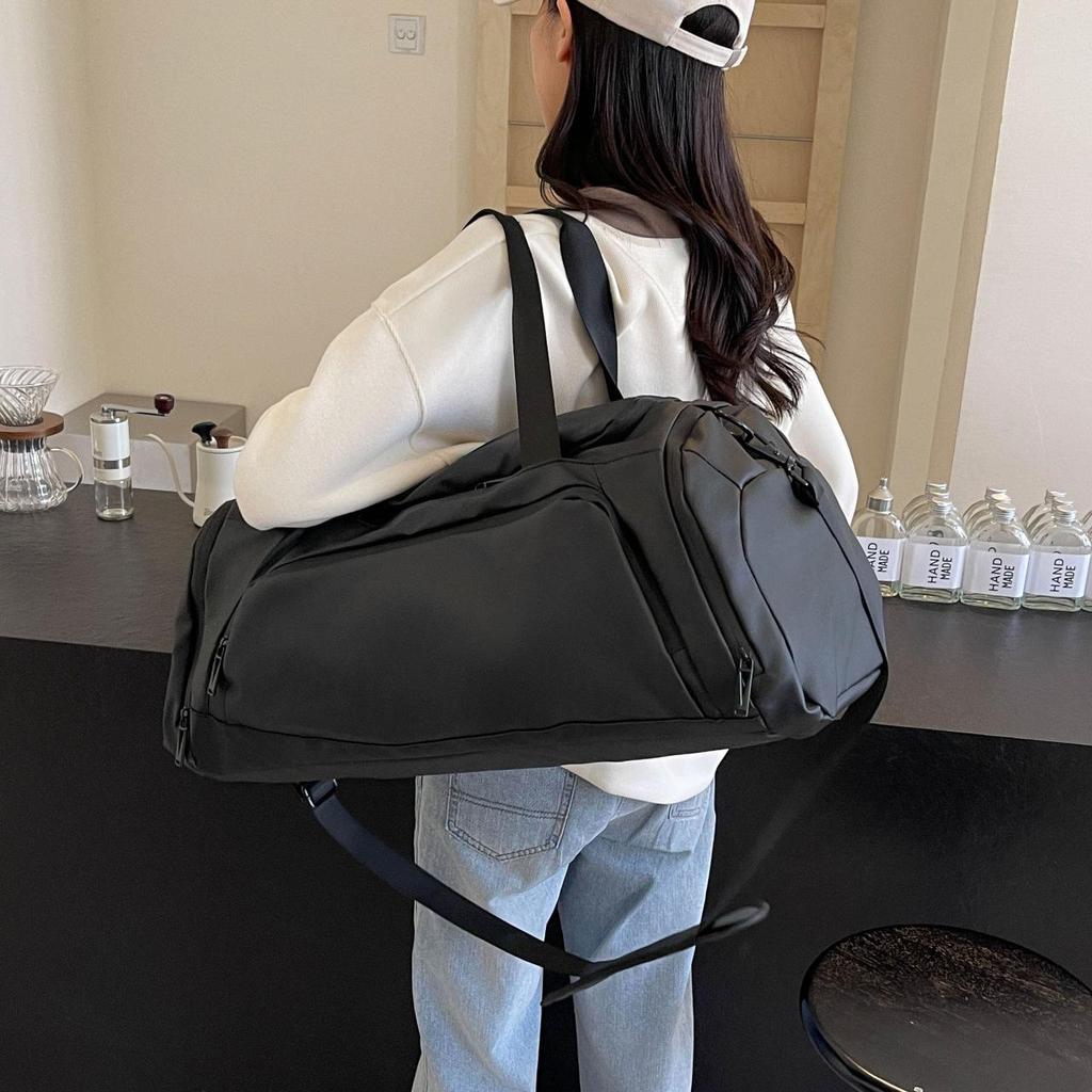 Большая вместительная дорожная сумка-тележка унисекс и сумка для фитнеса с плечевым ремнем
