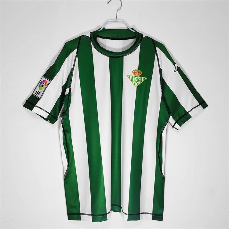 Ретро старая футбольная форма Betis, домашняя, сезон 03-04, Ла Лига, копия №. 17 джерси Хоакина