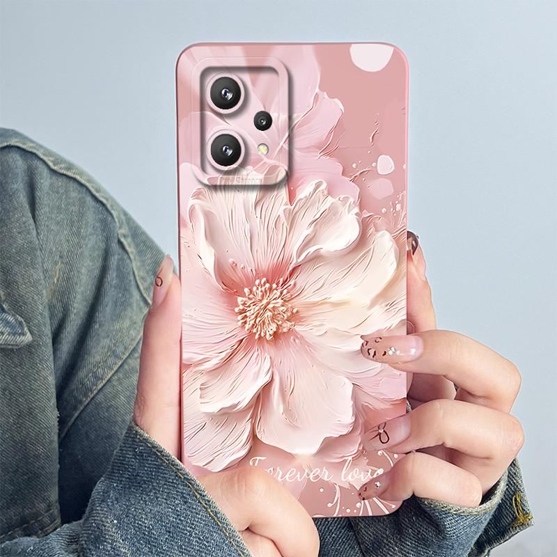 Для Realme 9 5G RMX3474 9Pro 5G Чехол для телефона 9 Pro RMX3471 RMX3472 Capa Мягкий силикон Сладкий Рисунок Цветок Печатный Fundas Чехлы