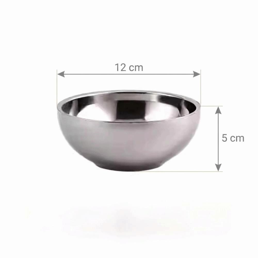 Rustless Steel Soup Bowl Smooth Dinner Bowl Reusable Rice Bowl Home Dining