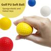 10Pcs/Lot Soft Indoor Practice Pu Yellow Golf Balls Training Aid Drop Shipping Wholesale Gift For Golfers