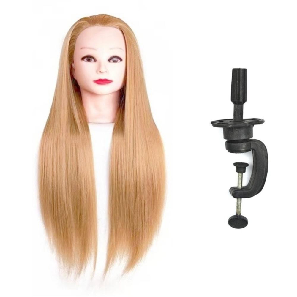Синтетическая прическа манекен голова держатель парика зажим подставка для парика для парикмахерских кос