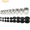 1 Pair Men's Barbell Punk Gothic Ear Studs Earrings