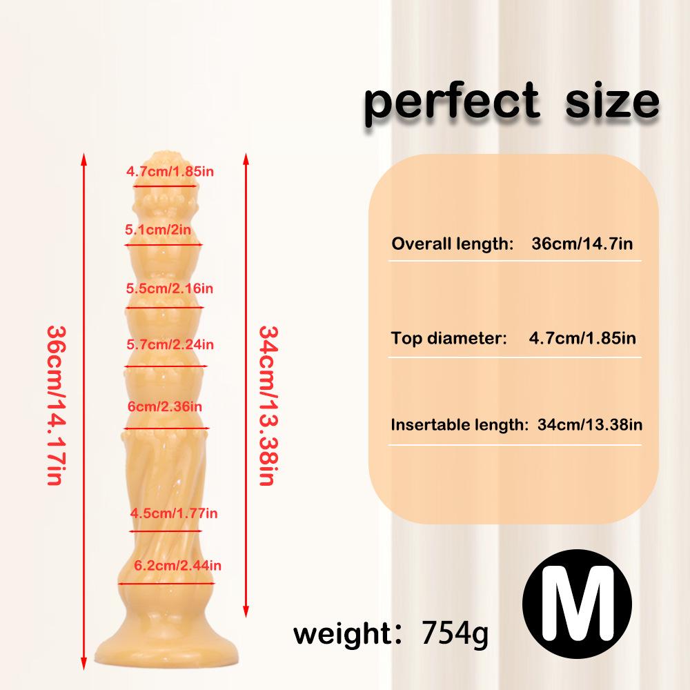 Силиконовая очень длинная анальная пробка с присоской, дилдо, секс-игрушка, мастурбатор для мужчин и женщин, страпон, реалистичный пенис, БДСМ