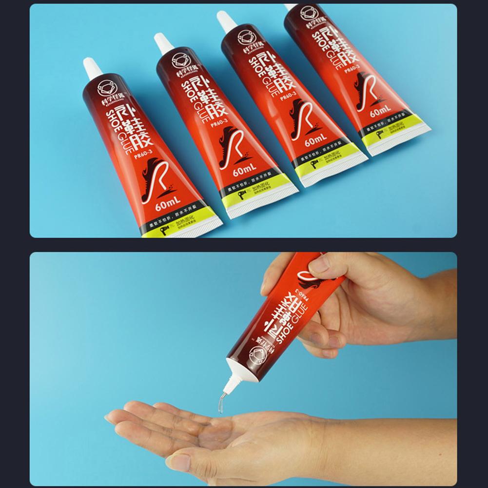 10/60 мл Клей для ремонта обуви Водонепроницаемый Клей-адгезив для ремонта подошвы Сильная адгезия Набор для ухода за обувью Инструменты сапожника для починки подошв Каблуков