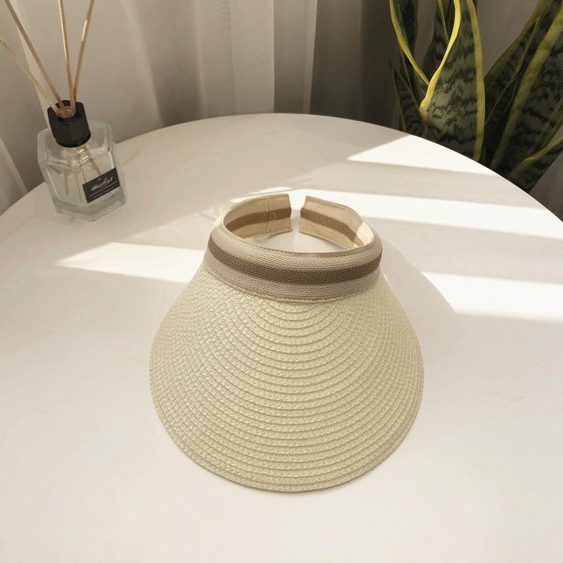Женская летняя соломенная шляпа-утка - Универсальная солнцезащитная и пляжная кепка для путешествий на открытом воздухе