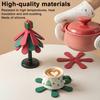 Christmas Tree Silicone Trivet Heat Resistant Pot Holder for Hot Pans Non-Slip Foldable Mat for Kitchen Dining Decor