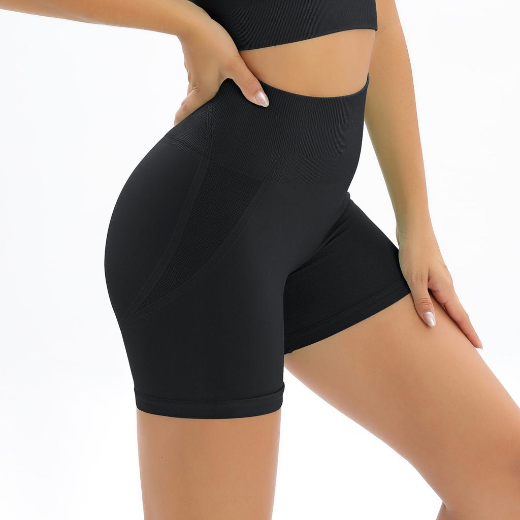 High Waisted Seamless Booty Yoga Shorts Booty Lifting Push Up Amplify Shorts Women Gym Bag Leggings Bag Workout Fitness Shorts