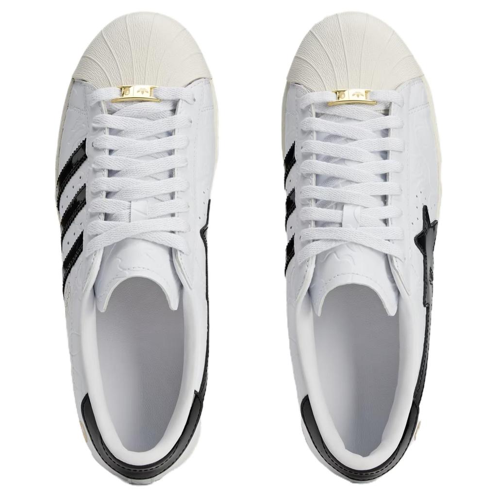 Superstar Bape x Superstar Adidas Originals Винтаж 'Белый Черный' JR2701