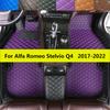 Автомобильные коврики для Alfa Romeo Stelvio Q4 2017 2018 Полный комплект автомобильных ковриков на пол Всесезонный кожаный ковер