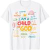 I Am Gods Child Christian Retro Tshirt Faith Jesus Gift Tshirt Christian Summer Crew Neck Short Sleeve Women Clothing YK