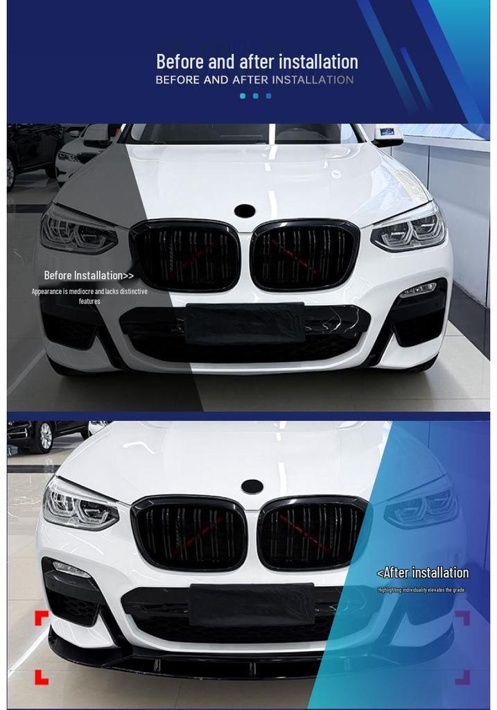 Модификация переднего сплиттера губы «Черный Воин» для ранних моделей BMW