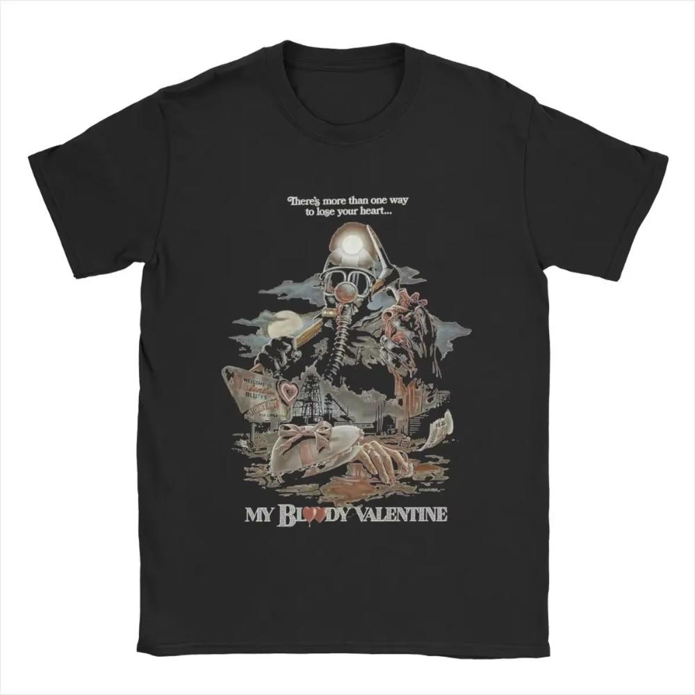 My Bloody Valentine футболки мужские из чистого хлопка сумасшедшие футболки с круглым воротником футболка с коротким рукавом одежда новое поступление