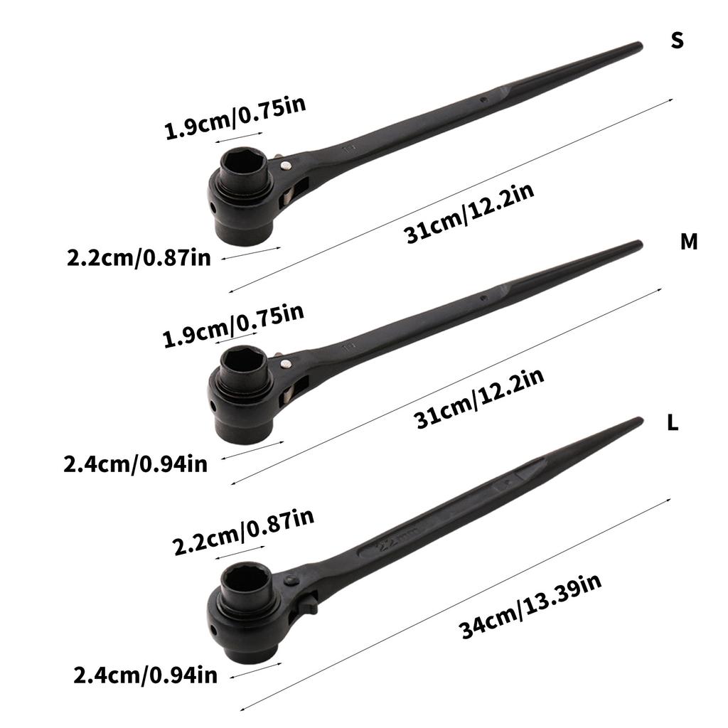 Гаечный ключ с храповым механизмом Podger из стали, ручной гаечный ключ, подходит для гаражных и мастерских, строительных задач в гараже