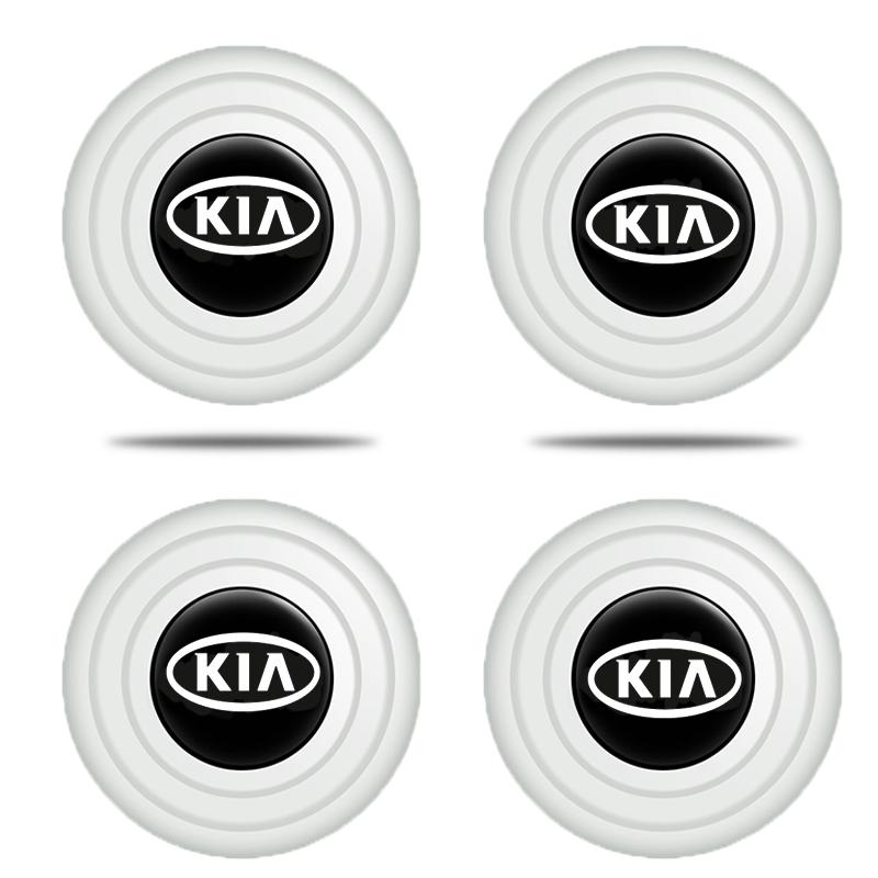 LYSH4 For Kia Rio Ceed Sportage Cerato Soul Picanto Car Silicone Door Shock Stickers Absorber Soundproof Buffer Pier auto Accessories