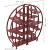 Mini Display Shelf for Dollhouse, 1:25 Scale Chinese Curio Cabinet, Miniature Chinese Furniture Model for DIY Sand Tray Decoration and Home Display
