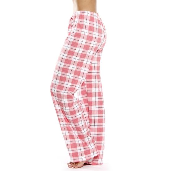 Женские домашние брюки с эластичной резинкой на талии, повседневные широкие брюки с клетчатым принтом, свободные брюки для отдыха