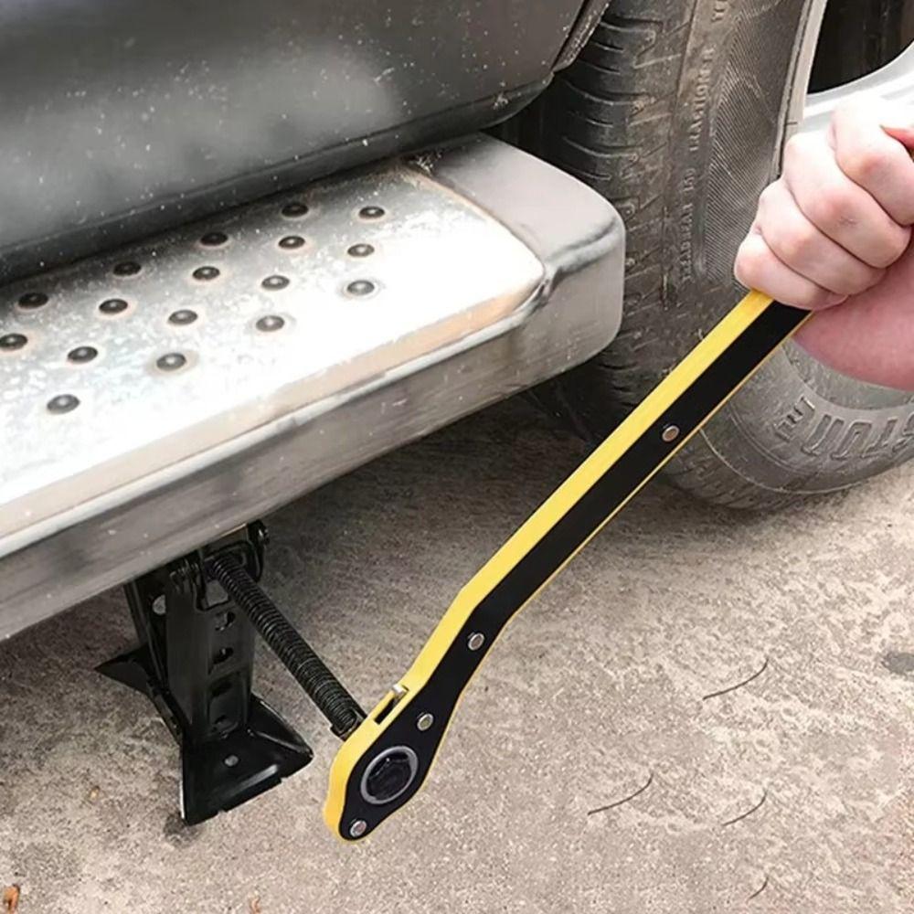 Двунаправленный трещоточный ключ с длинной рукояткой, баллонный ключ, автоинструмент, экономящий силы домкрат, снятие шин