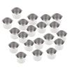 Pack of 20 Small Stainless Steel Recessed Cup Drink Holder for Poker Table and Boat & RV Cars
