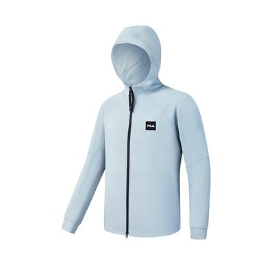 Fila Фитнес Классический Минималистичный Спортивный Тренировочный Повседневный Удобный Универсальный Толстовка С Капюшоном Свободная Куртка Мужская куртка Серая Синяя A11M611507FBU