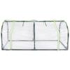 1.2x0.6x0.5m Long Tunnel Greenhouse Transparent PVC Cover Plant Grow House Steel Frame