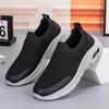Large size elastic socks shoes low-top summer fly-woven mesh lazy shoes casual sports men's shoes
