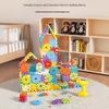 Трансграничные детские электрические DIY шестеренки строительные блоки - Образовательный набор для сборки трека с крупными деталями