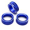 3pcs Blue AC Climate Control Switch Knob Ring Covers For 2018- Honda Accord