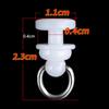 20pcs/pack Silent Curtain Hook Roller White Curtain Track Glider Curtain Track Pulley  Windows