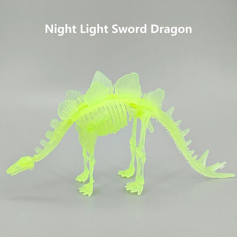 1 Набор Детская Игрушка Сделай Сам Сборка Юрский Динозавр Ископаемый Скелет Мозазавр Тираннозавр Коллекция Фигурок Креативная Модель