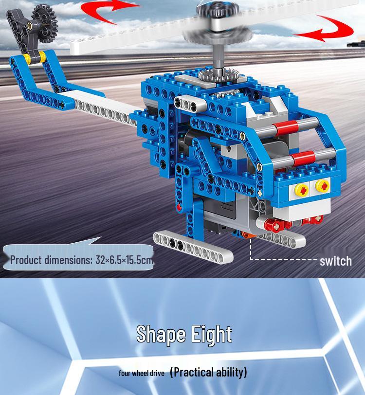 Совместимый с LEGO 9686 Научно-образовательный электрический программируемый робот-конструктор для детей.