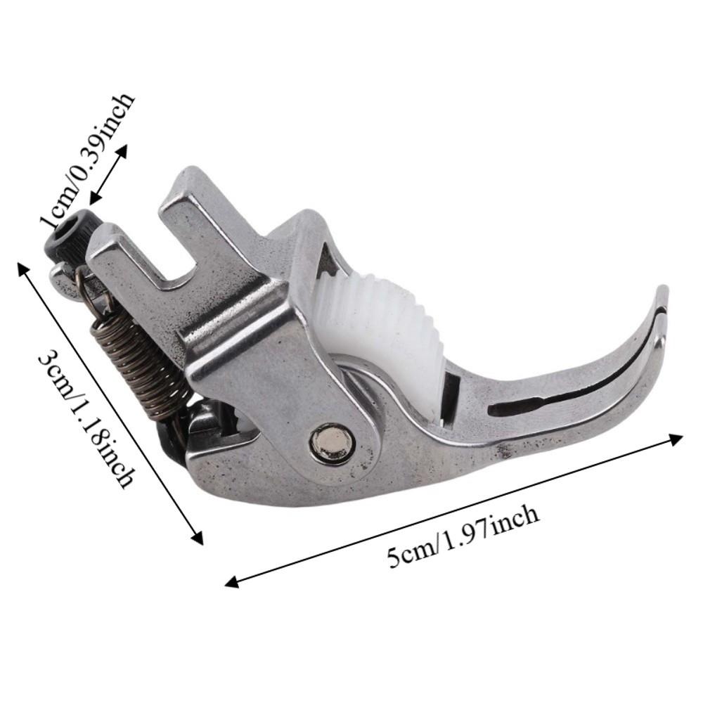 Steel Wheel Sewing Machine Foot Snap-On Roller Presser Foot Multiple Layers