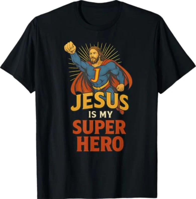 Jesus is My Superhero Shirt for Christians Vintage T-Shirt