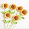 Handmade Woven Yarn Knitted Faux Flower Bouquet