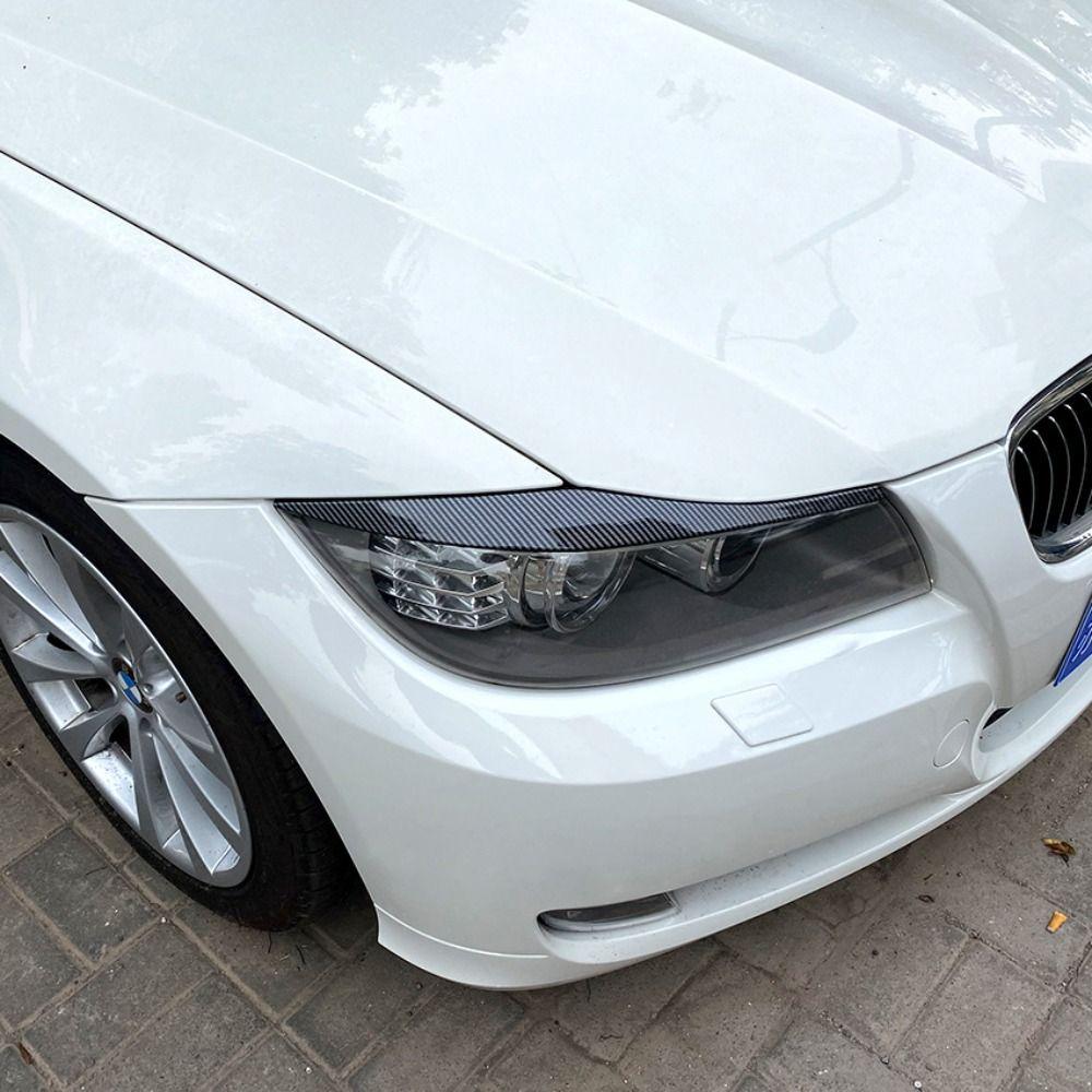 Накладки на фары ABS Глянцево-черные Накладки на капот фар для BMW 3 серии E90 E91 2005-2012