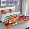 3pcs Custom Name Masha and the Bear Set,Includes 1 Duvet Cover and 2 Pillowcases,All-season Bedroom Decor