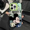 New Cartoon Mickey Mouse iPhone 16 Pro Max Phone Case, iPhone 15/14 Color Silver Premium Protective Case