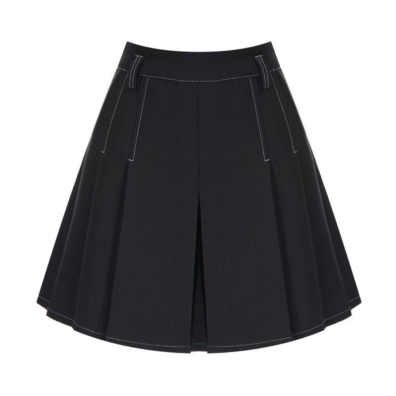 Sally Stitch Pleated Mini Skirt_I6B-Csk023