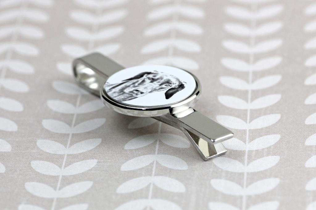 Dobermann, Doberman Pinscher, Dobie - tie clip with a dog, personalized tie clip, a unique gift for a man from the Art-Dog brand