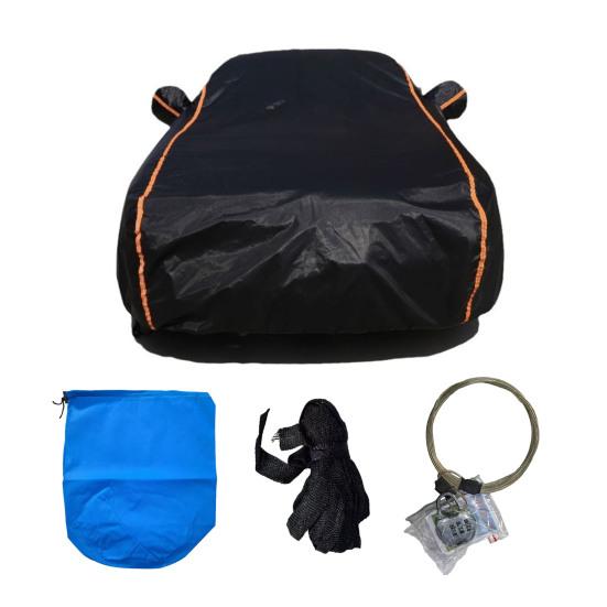 Автомобильный чехол со светоотражающими полосками, защита от ультрафиолета, простая установка, прочный, для улицы, от дождя и солнца