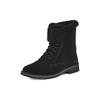 UGG Women's Quincy Ankle Boots Black Suede Lace Up Casual Winter Boots 1129810-BLK