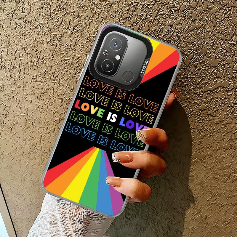 LGBT Rainbow Love Is Love Soft Phone Case for Xiaomi Redmi 15C 15 14C 13C 12C Poco X5 X6 X7 Pro X3 F8 F7 Ultra M8 13 12 Cover Ba