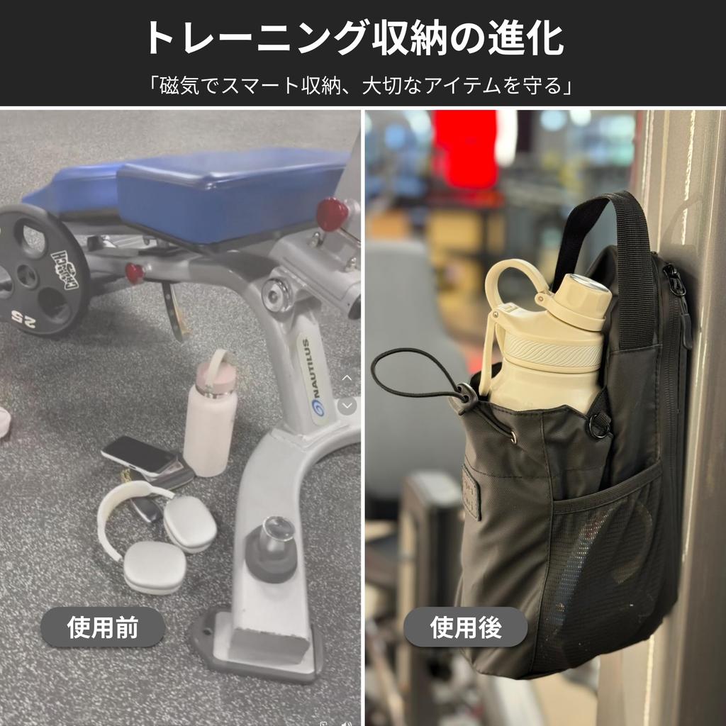 Бумага Kirei Сильный Магнитный Держатель для Магнитной Бутылки для Воды для Спортзала Вместимость Подходит для Разных Типов Бутылок Водонепроницаемый Материал Сумка, [Сверхпрочный / / /