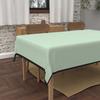 Rectangular Stain-resistant Tablecloth In Washed Microfibre 160x270 Cm BOHEME Water Green, by Soleil d'Ocre