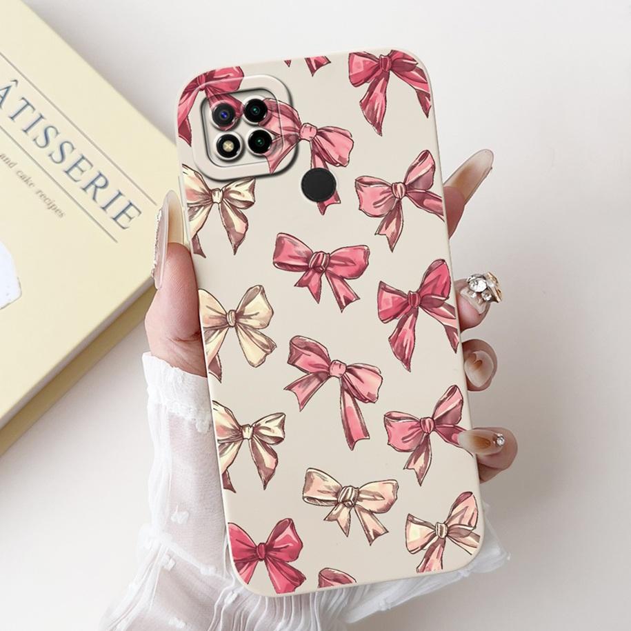For Xiaomi Redmi 9C NFC Case Redmi9C Shockproof Cover New Stylish Flower Butterfly Soft Bumper For Redmi 9 Activ Phone Bag Shell