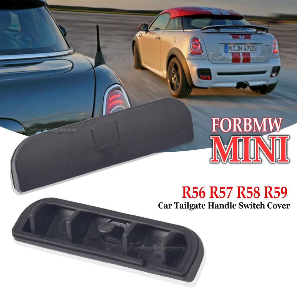 Auto Rear Door Tailgate Handle for BMW MINI COOPER R56 R57 R58 R59 Rear Trunk Tail Gate Handle Switch Cover Button Cap
