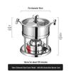 Chuangxingfa Commercial Stainless Steel Alcohol Hot Pot