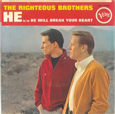 7-дюймовая пластинка RIGHTEOUS BROTHERS - He VK10406 Verve Records 1966 США Поп Б/У