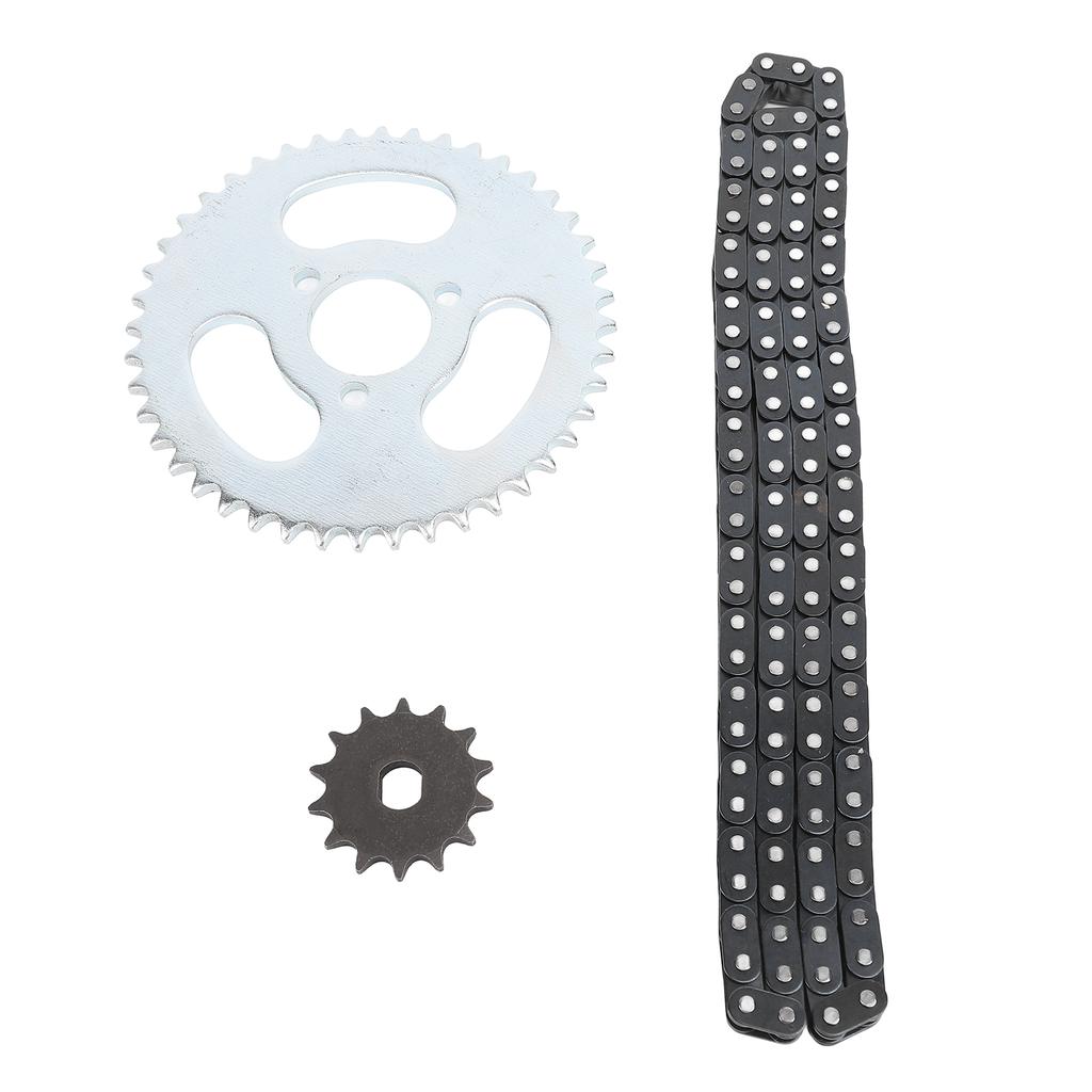 Комплект цепных звездочек T8F, стальная передняя звездочка 14T, комплект задних звездочек 44T с 3 отверстиями и цепью из 120 звеньев